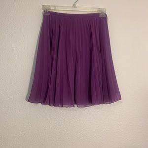 ASOS Satin & Lace Pleated purple Midi Skirt